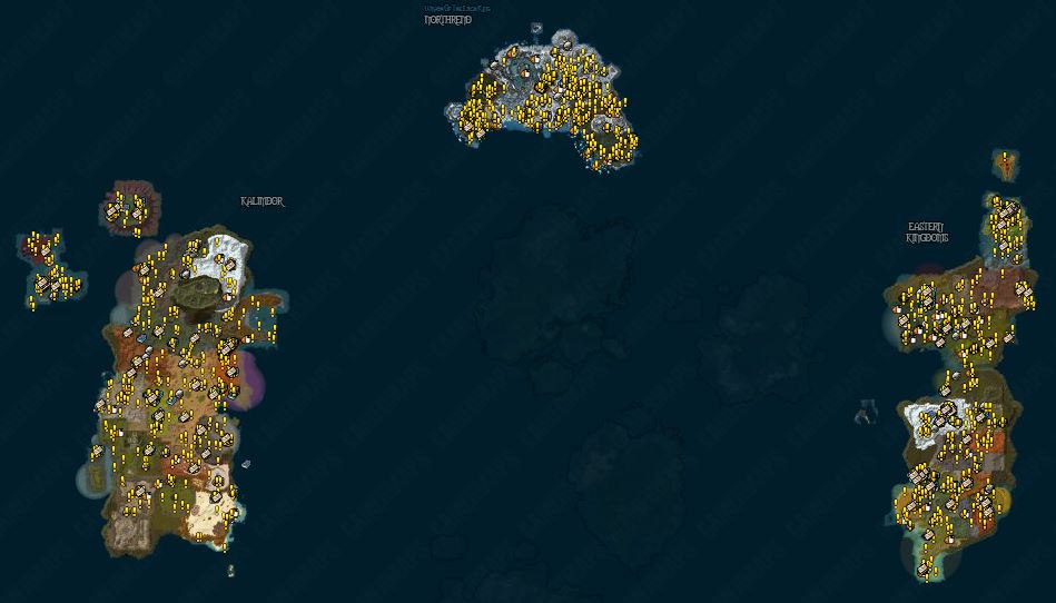 World of Warcraft Vanilla Azeroth World Map High Quality A3 